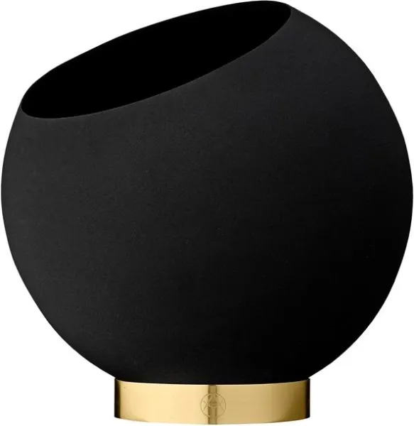 AYTM GLOBE Vaso per fiori Nero Ø21 cm