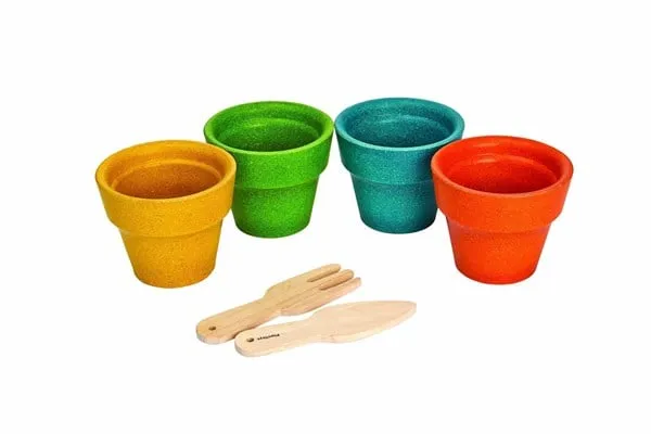 PLANTOYS Set di vasi di fiori