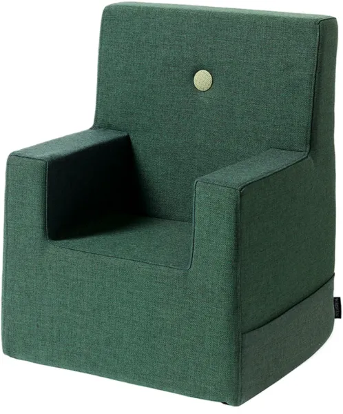 Sedia per bambini XL - verde/bottone verde chiaro