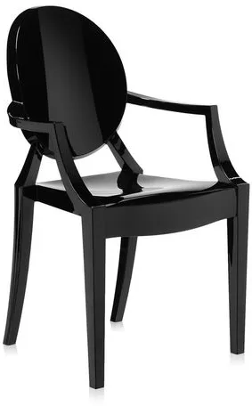 Kartell Lou Lou Ghost sedia da pranzo - Kids - Nera