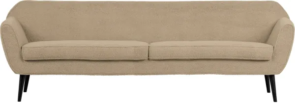 Rocco, Divano lounge, colore sabbia, H75x230x82 cm
