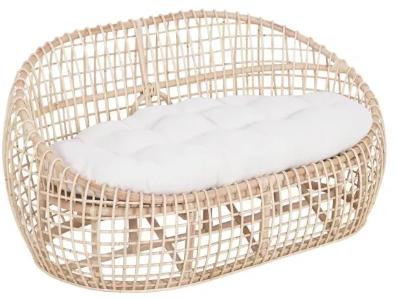 Divano lounge Sakai per 2 persone 137x84x67cm
