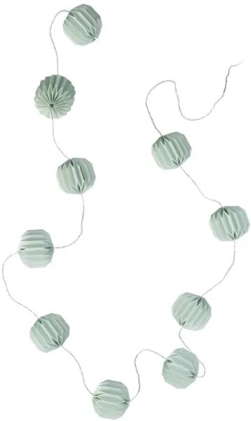 Yulia, Ghirlanda luminosa, verde, H15x10x250 cm