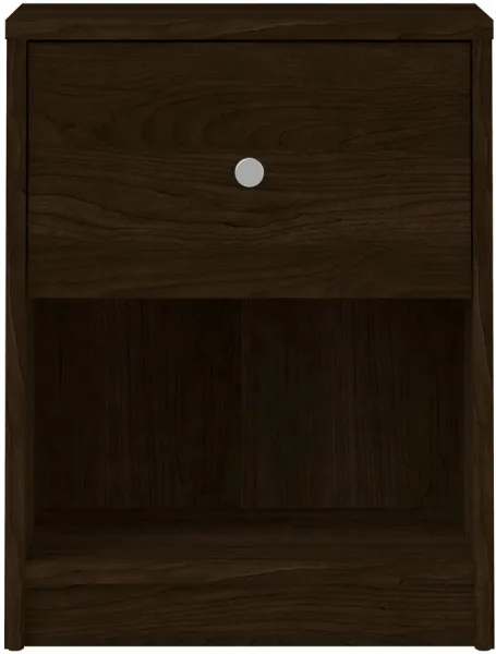 TVILUM May Comodino - legno marrone, con 1 cassetto e 1 scomparto