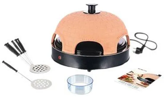 Emerio PO-115984 Pizzarette - forno per pizza - terracotta arancione