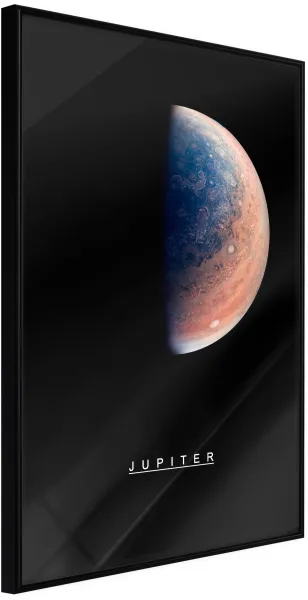 ARTGEIST Poster con cornice - The Solar System: Jupiter Nero 30x45