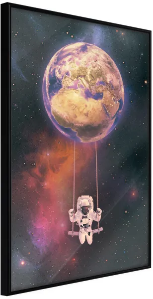 ARTGEIST Poster con cornice - The Whole World is a Playground Oro 30x45