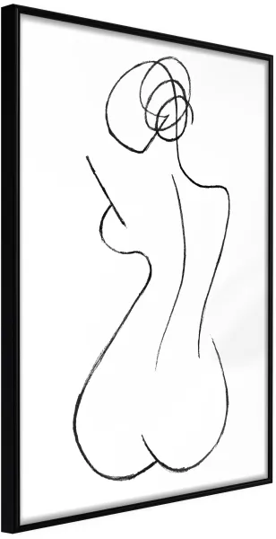ARTGEIST Poster con cornice - Hourglass Oro con passepartout 20x30