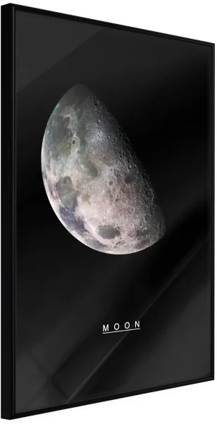 ARTGEIST Poster con cornice - The Solar System: Moon Oro con passepartout 20x30