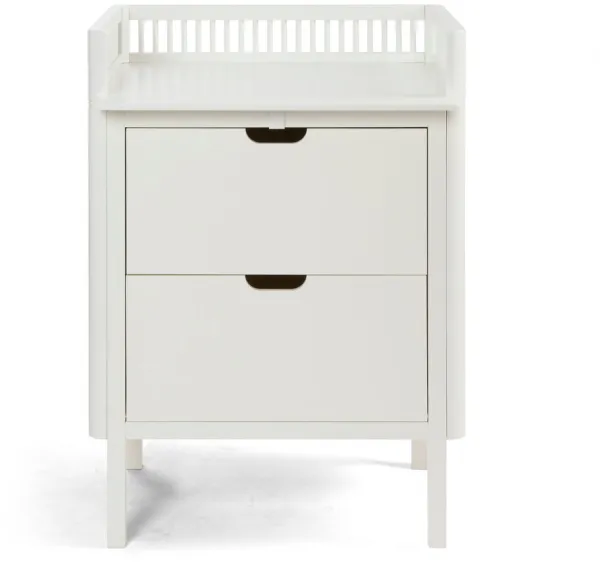 Fasciatoio con cassetti - bianco FSC®