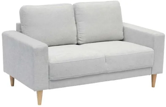 Homeville Cambridge divano 2 posti tessuto grigio chiaro 143x80x82cm