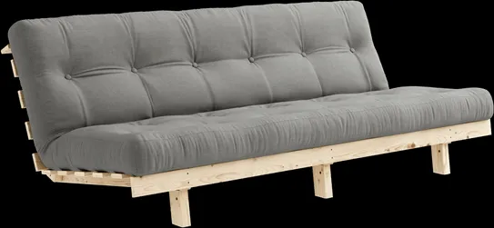 Divano letto Karup Design Lean con materasso Alpha 130x200 Grigio/Raw