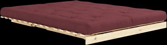 Divano letto Karup Design Roots con materasso 160x200 710 Bordeaux/Pino