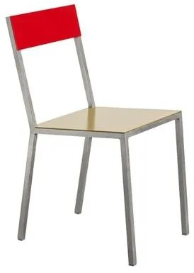 Valerie Objects Alu Sedia da pranzo Curry/Rosso