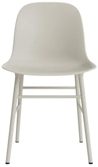 Normann Copenhagen Form Sedia da pranzo Grigio chiaro/Acciaio