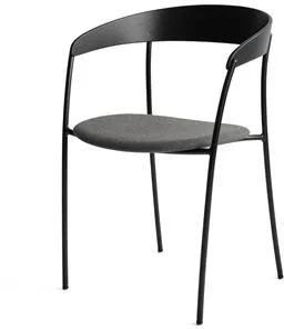 New Works Missing Sedia da pranzo con braccioli Rovere nero/Remix 3 163
