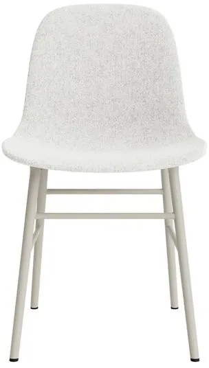 Normann Copenhagen Form Sedia da pranzo imbottita Gruppo 5 Grigio chiaro/Acciaio