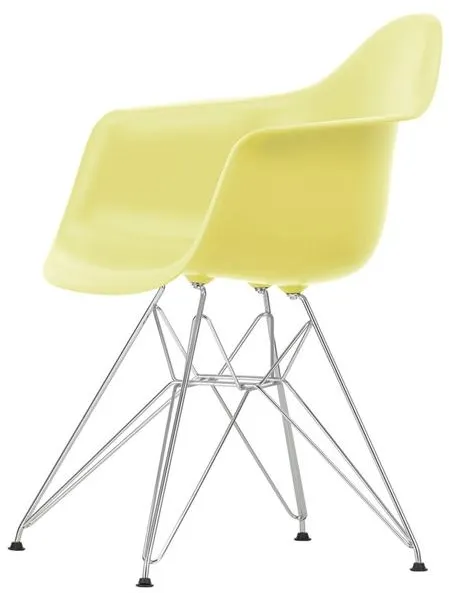 Vitra Eames Plastic DAR Sedia da pranzo RE Limone/Cromo