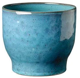 Vaso per piante in ceramica Knabstrup, blu polveroso - Ø:16,5 cm
