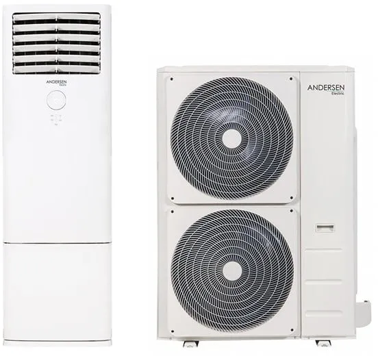Andersen Electric Apollo 48000 pompa di calore aria/aria, 18,5 kW, 45–370 m², bianco