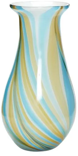 Hübsch Kaleido Vaso Blu/Giallo